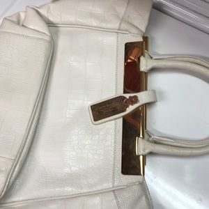 White leather Henri Bendel handbag